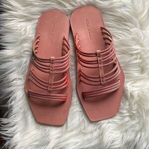 NWOB Rick Owens Dusty Rose Pink/Coral Sandals